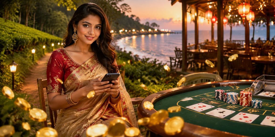 কক্সবাজারে ব্যাকারাট গেম খেলা, সাড়ি পরিহিত